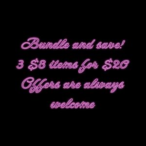 Neon Pink Bundle Offer Sign
